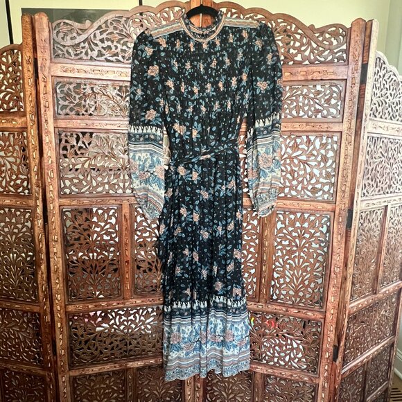 Ulla Johnson Silk Georgette Midi Dress - Picture 2 of 6